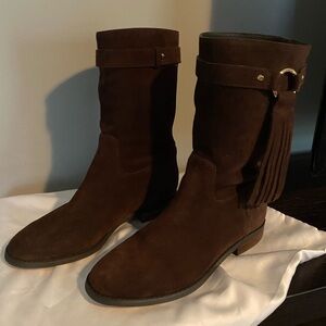 Michael Kors brown suede boots size 6 1/2